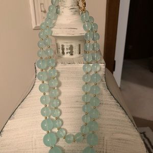 Joan Rivers necklaces.   True Turquoise / Gold